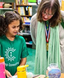 Polly Smith visiting Camp Invention