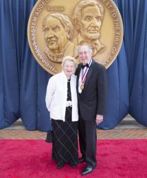 Robert Dennard and wife Jane Bridges at the National Inventors Hall of Fame Induction Ceremony