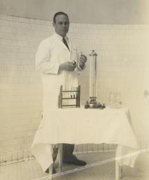 Charles Drew with invention