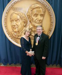 Eric Fossum and wife Su Fossum at the National Inventors Hall of Fame Induction Ceremony