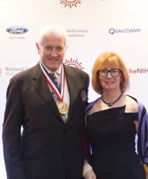 Garrett Brown and wife Ellen Shire at the National Inventors Hall of Fame Induction Ceremony