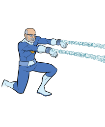 Arthur Fry as a superhero