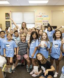 Jacqueline Quinn visiting Camp Invention