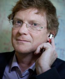 Jaap C. Haartsen pictured wearing Bluetooth® Wireless Technology invention