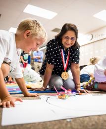 Sumita Mitra visiting Camp Invention