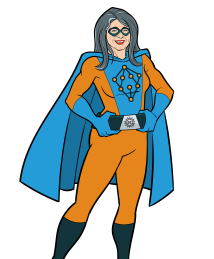 Radia Perlman as a superhero