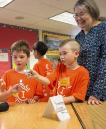 Radia Perlman visiting Camp Invention