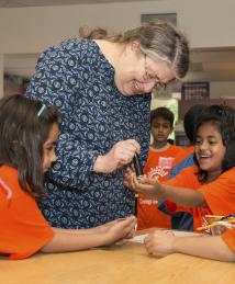 Radia Perlman visiting Camp Invention