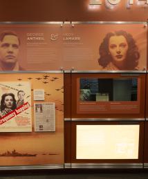 Hedy Lamarr display at National Inventors Hall of Fame Museum