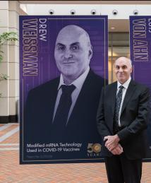 Drew Weissman at the National Inventors Hall of Fame Illumination Ceremony