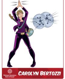 Carolyn Bertozzi as a superhero