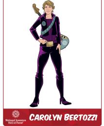 Carolyn Bertozzi as a superhero