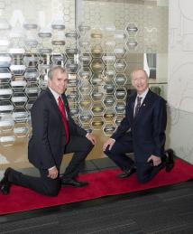 Harald Hess with co-inventor Eric Betzig at the National Inventors Hall of Fame Illumination Ceremony