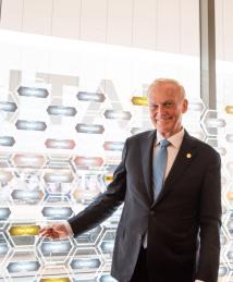 James McEwen at the National Inventors Hall of Fame Illumination Ceremony