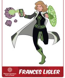 Frances Ligler as a superhero