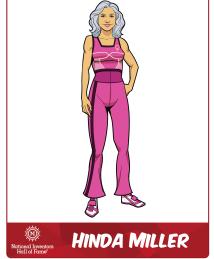 Hinda Miller as a superhero