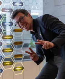 Luis von Ahn at the National Inventors Hall of Fame Illumination Ceremony