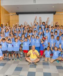 Robert Bryant visiting Camp Invention