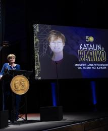 Katalin Karikó at National Inventors Hall of Fame Induction Ceremony