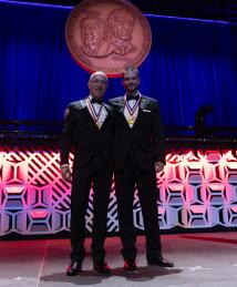 Rodolphe Barrangou and Philippe Horvath at the National Inventors Hall of Fame Induction Ceremony