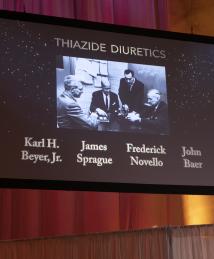 Karl H. Beyer Jr., James Sprague, Frederick Novello  and John Baer tribute at National Inventors Hall of Fame Induction Ceremony