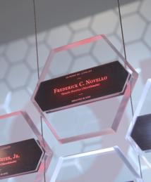 Frederick Novello display at the National Inventors Hall of Fame Illumination Ceremony