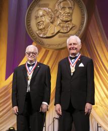 Jeff Kodosky and James Truchard at the National Inventors Hall of Fame Induction Ceremony