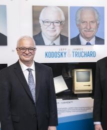 Jeff Kodosky and James Truchard at the National Inventors Hall of Fame Illumination Ceremony