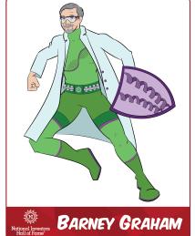 Barney Graham as a superhero