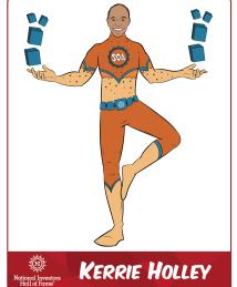 Kerrie Holley as a superhero