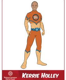 Kerrie Holley as a superhero