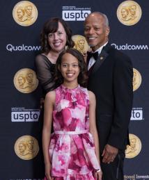 Kerrie Holley with wife  Melodie Holley and daughter Aliya Holley at the National Inventors Hall of Fame Induction Ceremony