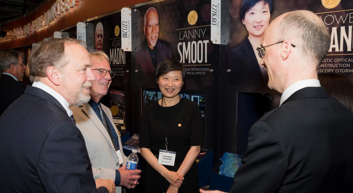 Xiaowei Zhuang, Ralph Meyer and others at the National Inventors Hall of Fame Museum